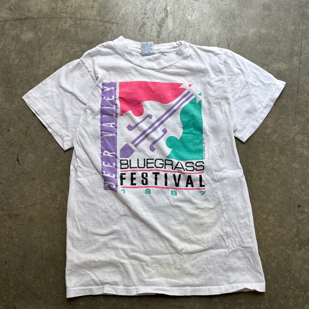 Vintage 80's 1987 Deer Valley Blue Grass Festival Size Medium